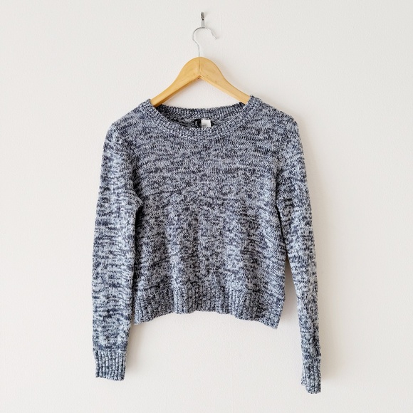 H&M blue marled sweater - Picture 1 of 3